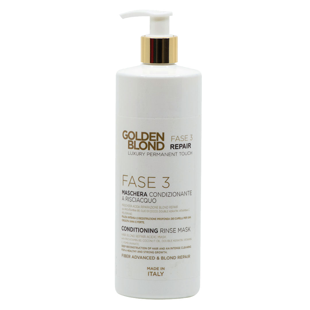 MASCHERA CONDIZIONANTE A RISCIACQUO – FASE 3 REPAIR- GOLDEN BLOND – 500 ml - Salon Curly